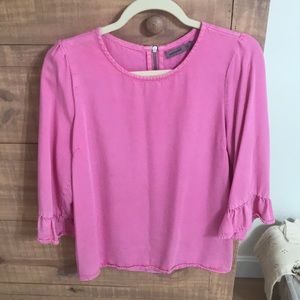 Vero Moda pink chambray top size small
